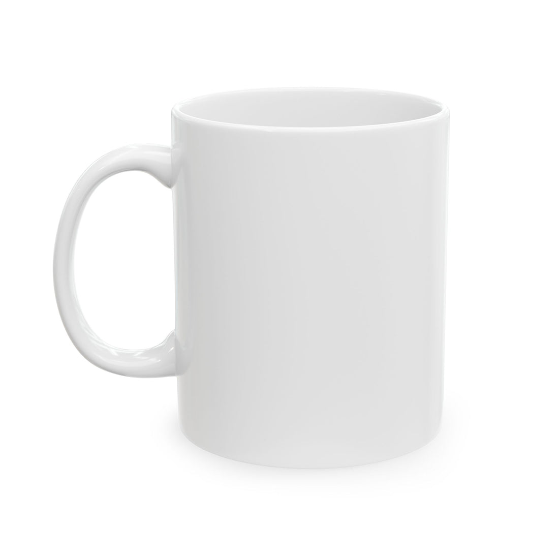 White mug with a teal watercolor design and text 'Blackfully Authentic' on a white background