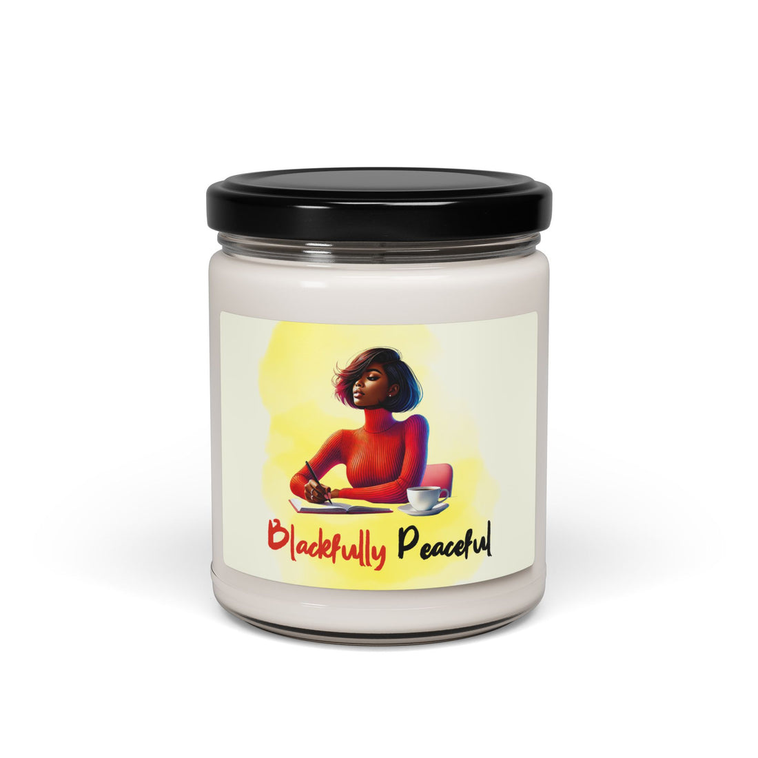 “Aromatherapy jar candle creating a peaceful, soothing ambiance”