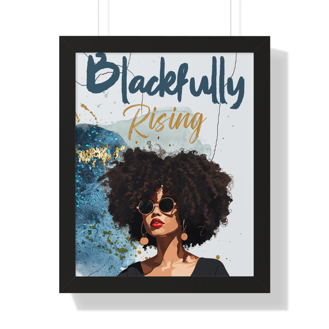 Blackfully Rising Wall Art Framed Poster