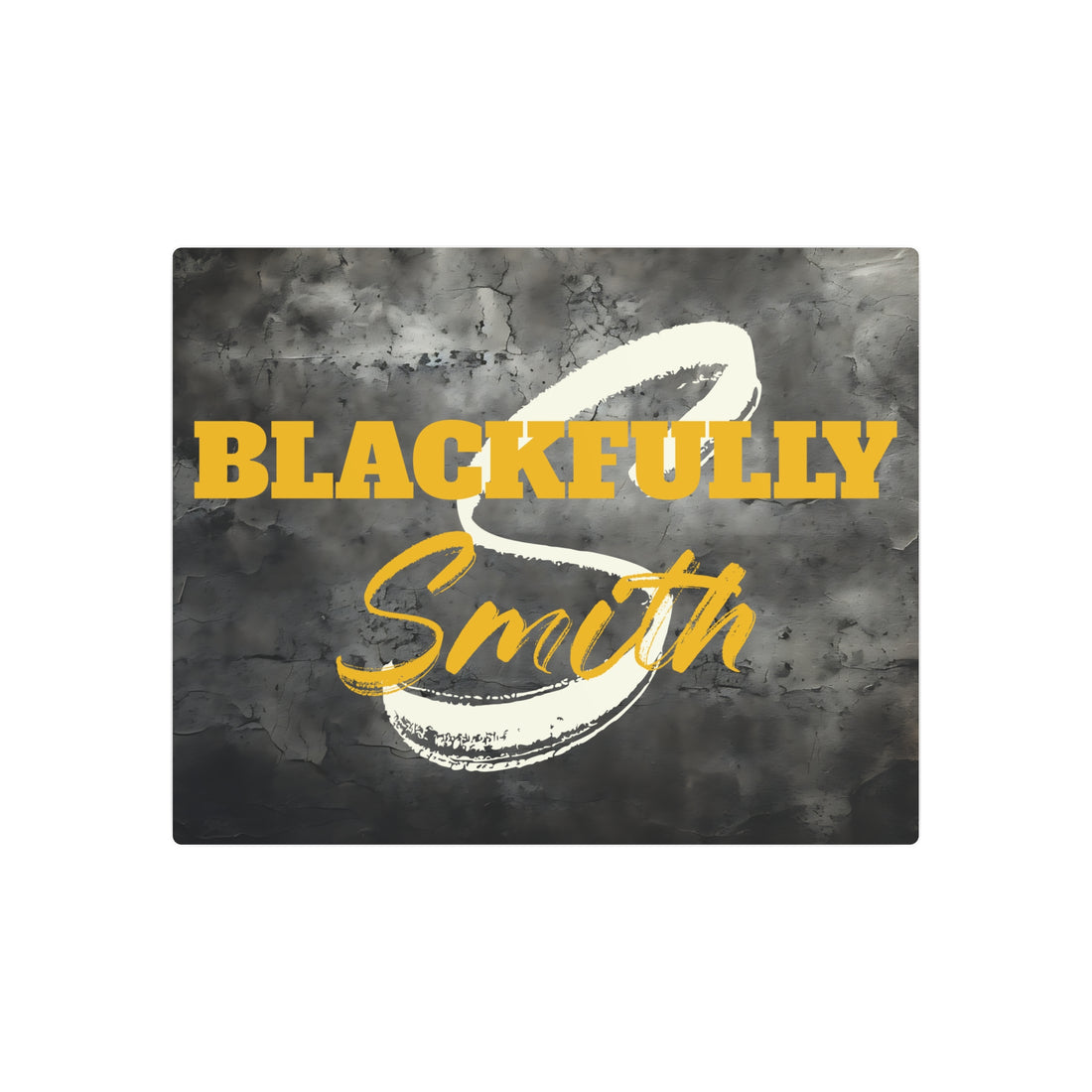 Black and gold graphic with 'BLACKFULLY Smith' text on a dark background